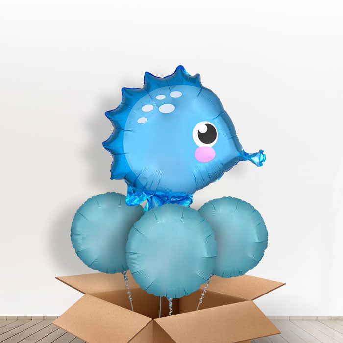 Seahorse Balloons Delivered in a Box