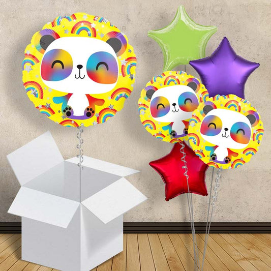Happy Panda Balloon in a Box - 1 Balloon | Small Indoor Plants