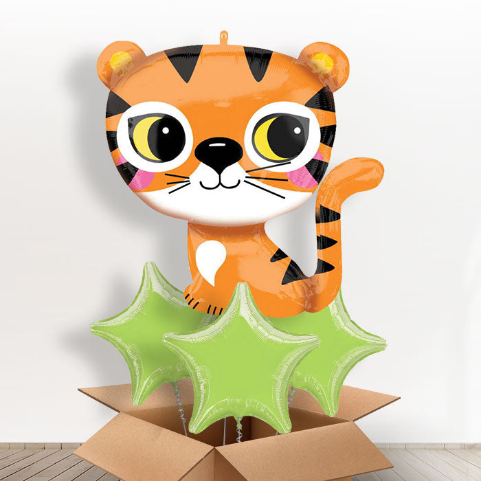 Cute Tiger Balloons in a Box