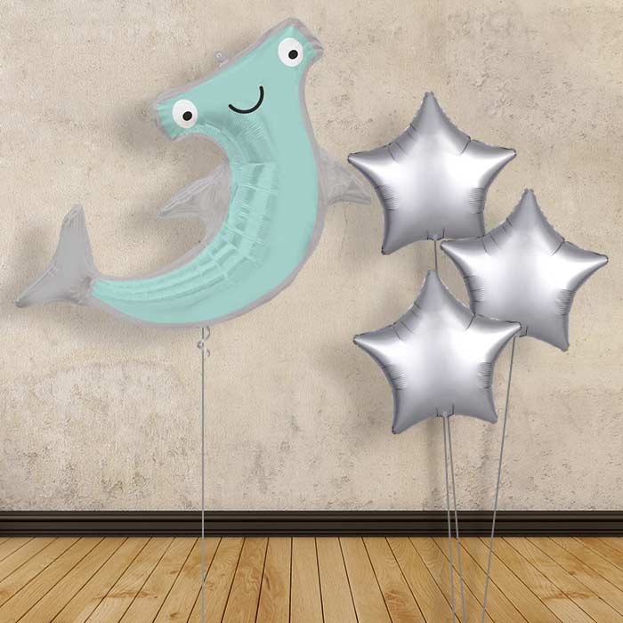 Hammerhead Shark Helium Balloon Bouquet