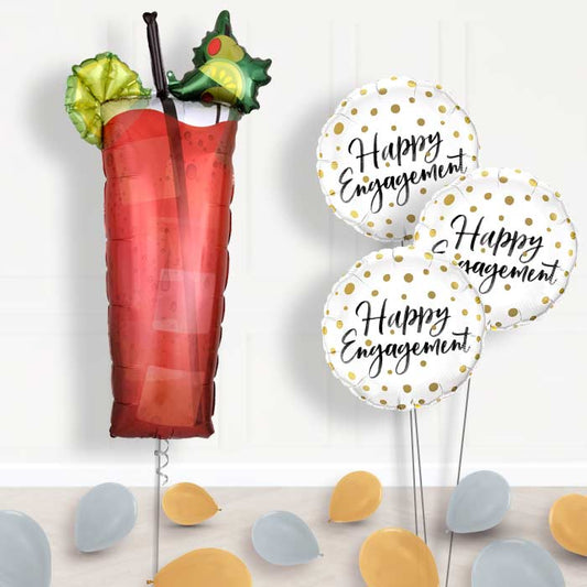 Engagement Bloody Mary Cocktail Balloon Bouquet Delivery