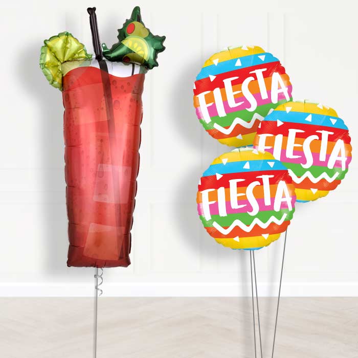 Summer Themed Bloody Mary Cocktail Balloon Bouquet Delivery