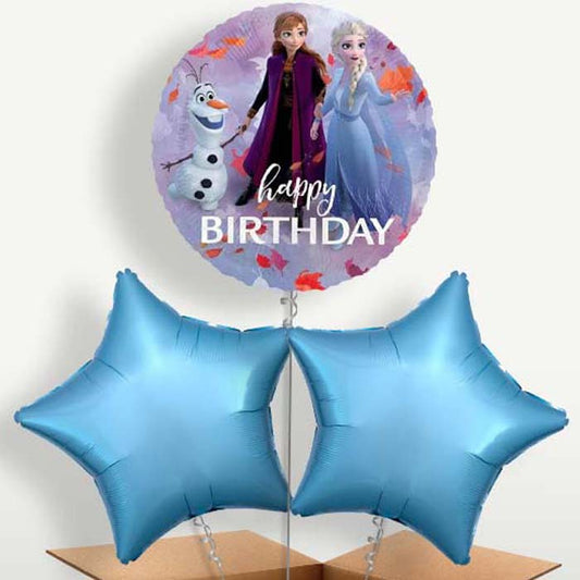 Disney Frozen Leaves Birthday Trio Balloon Bunch | Small Indoor Plants