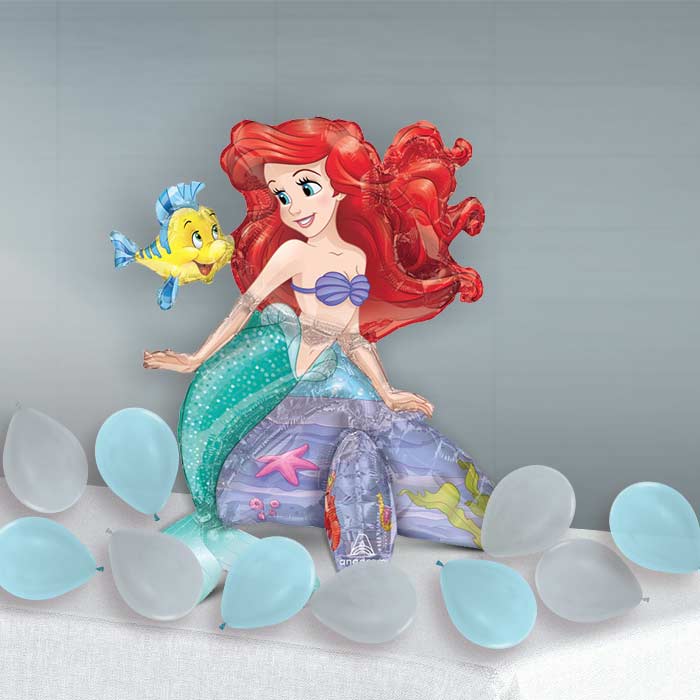 Ariel Little Mermaid Sitter Balloon Package Delivered