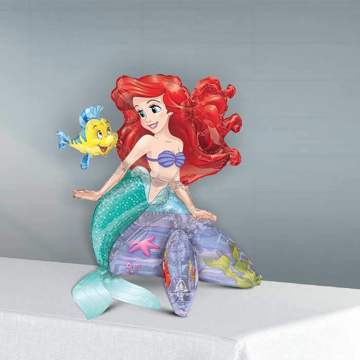 Ariel Little Mermaid Sitter Balloon Package Delivered