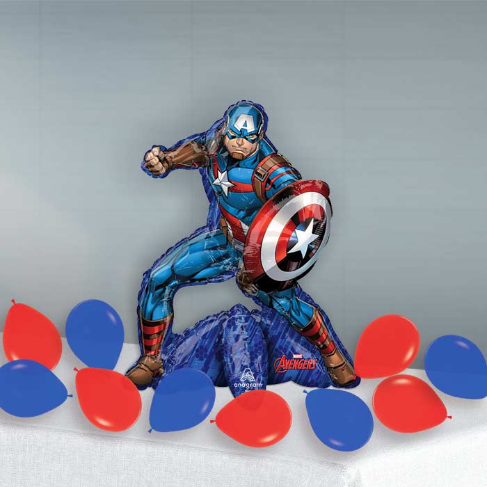 Captain America Sitter Balloon Package Delivered