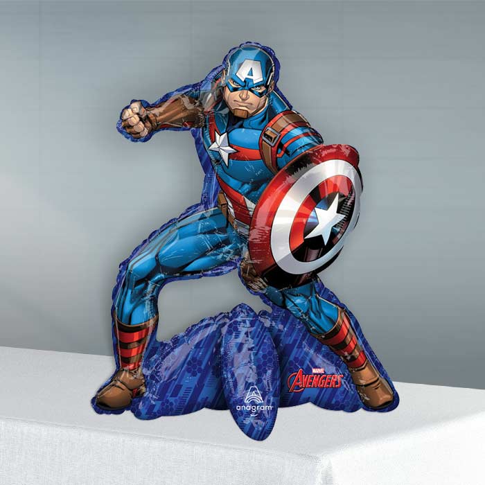 Captain America Sitter Balloon Package Delivered