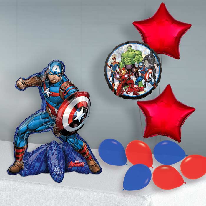 Captain America Sitter Balloon Package Delivered