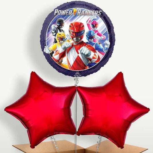 Power Ranger Trio Balloon Bunch inflated with Helium | Small Indoor Plants