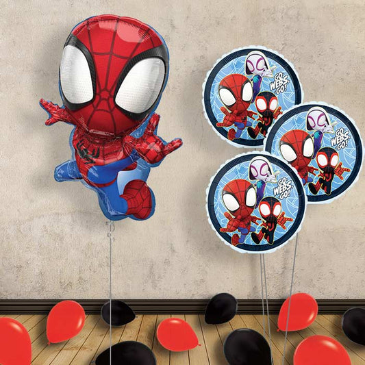 Spiderman Balloon Display Bouquet in a Box