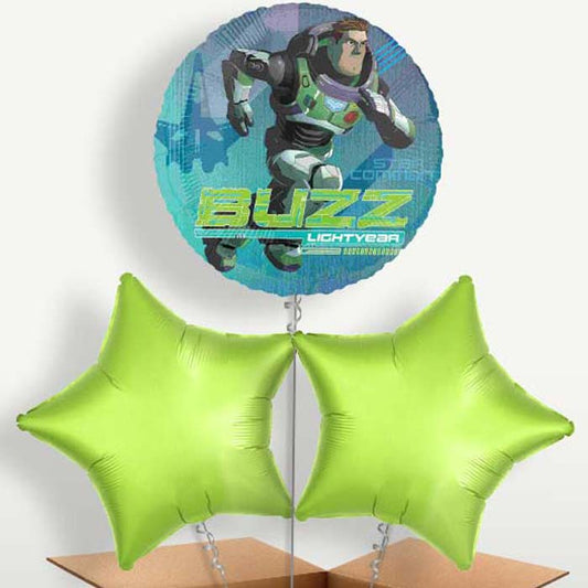 Buzz Lightyear Bunch of Balloons inflated with Helium | Small Indoor Plants
