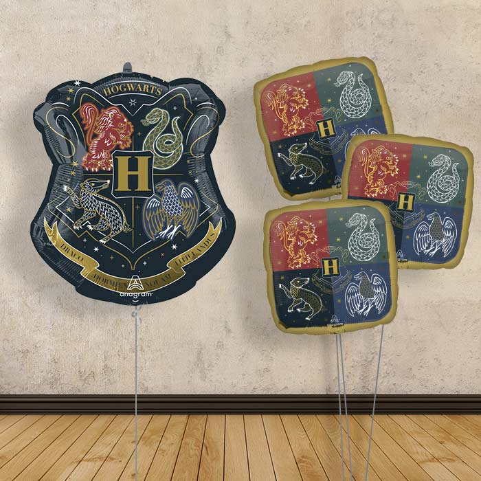 Harry Potter Hogwarts Crest Balloon Bouquet Delivery