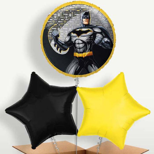 Batman Superhero Bunch of Balloons inflated with Helium | Small Indoor Plants