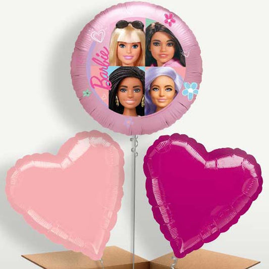 Barbie Party Bunch of Balloons inflated with Helium | Small Indoor Plants