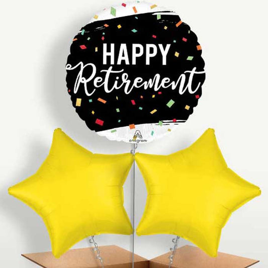 Happy Retirement Dots Bunch of Balloons | Small Indoor Plants
