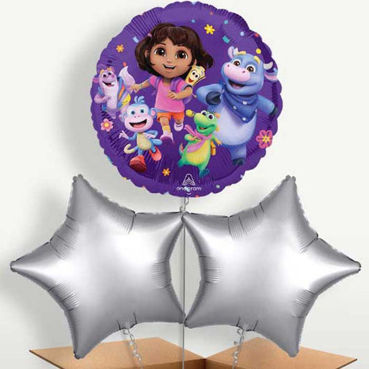 Dora the Explorer Bunch of Balloons Inflated with Helium | Small Indoor Plants