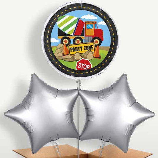 Dump Truck Construction Trio Balloon Bunch | Small Indoor Plants
