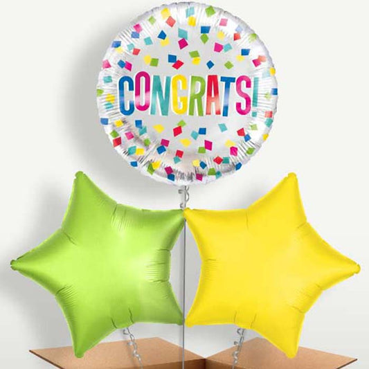 Colourful Congratulations Bunch of Balloons | Small Indoor Plants