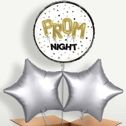 Prom Trio Balloon Bunch inflated with Helium | Small Indoor Plants
