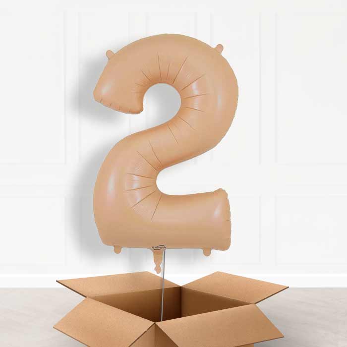 Matte Nude Number 2 Balloon in a Box