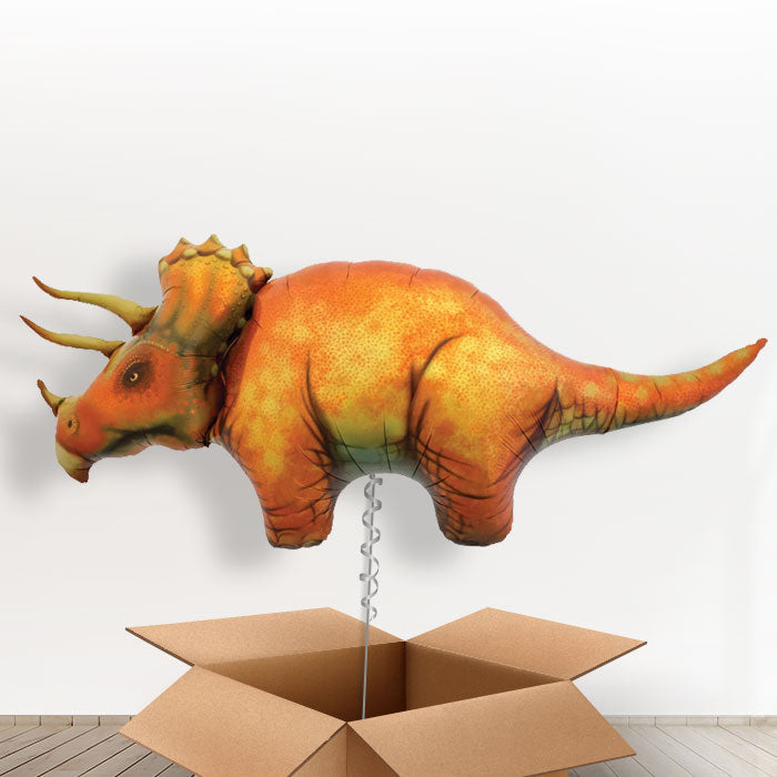Triceratops Giant Dinosaur Helium Balloon in a Box - Giant Balloon | Small Indoor Plants