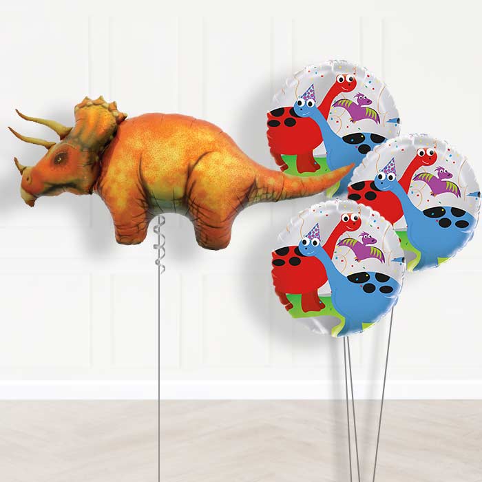 Triceratops Dinosaur Balloon Bouquet in a Box