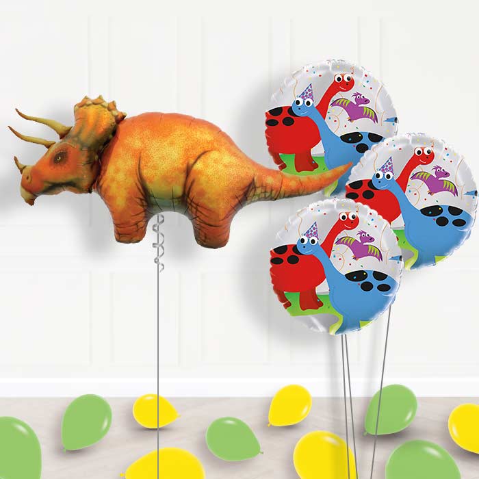 Triceratops Dinosaur Balloon Bouquet in a Box