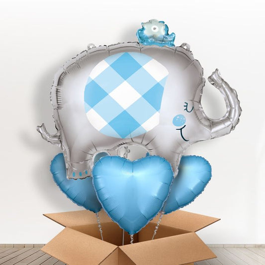 Blue Elephant Balloons in a Box