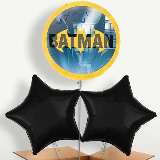 Batman Gotham Bunch of Balloons inflated with Helium | Small Indoor Plants