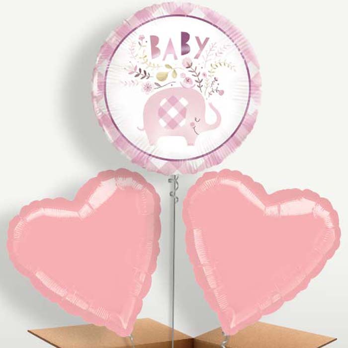 Pink Elephant Baby Shower Balloon Bunch | Small Indoor Plants