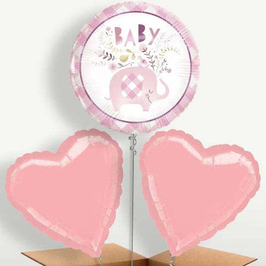 Pink Elephant Baby Shower Balloon Bunch | Small Indoor Plants
