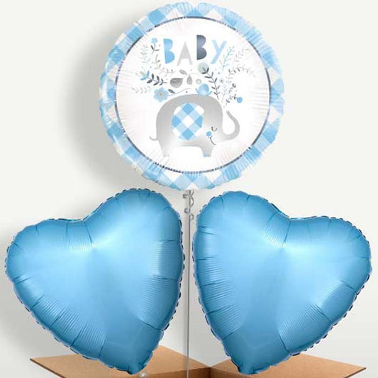 Blue Elephant Baby Shower Bunch of Balloons | Small Indoor Plants