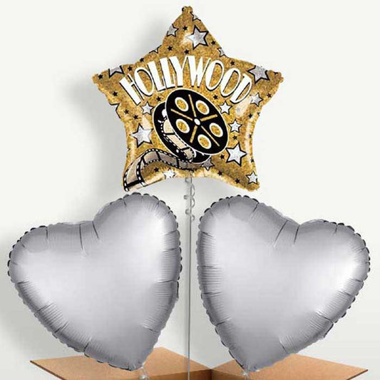 Hollywood Balloons in a Bunch Inflated with Helium | Small Indoor Plants