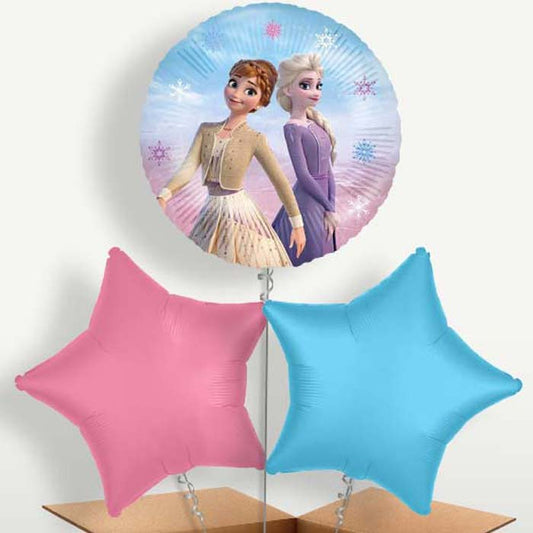 Frozen 2 Trio Balloon Bunch inflated with Helium | Small Indoor Plants