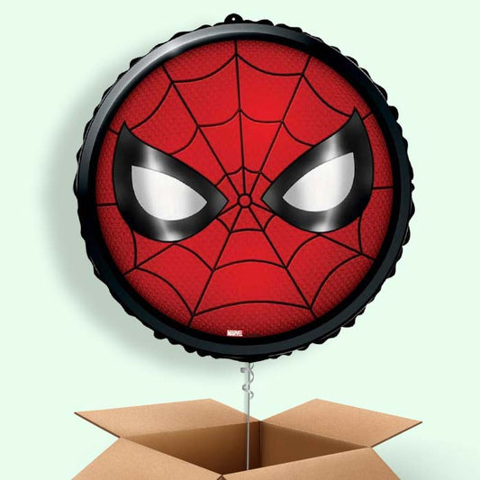 Spiderman Face Foil Balloon in a Box