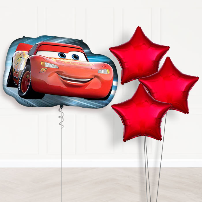 Lightning McQueen Balloon Bouquet - Plain Bouquet | Small Indoor Plants