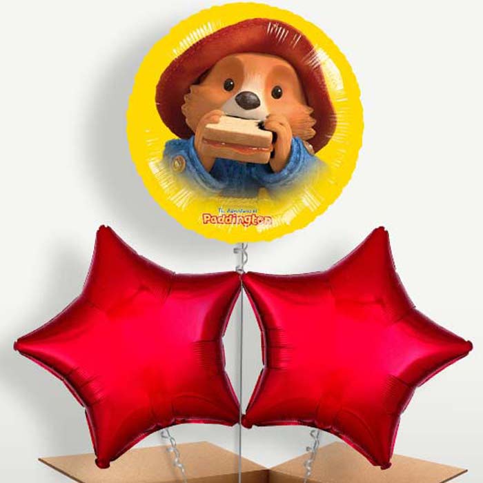 Paddington Bear Balloon Bunch inflated with Helium | Small Indoor Plants