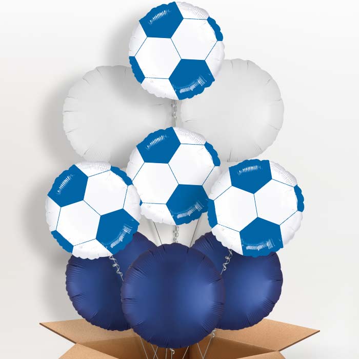 Blue Football Balloon in a Box