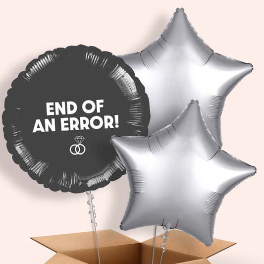 End of an Error Just Divorced Balloons in a Box - 3 Balloon | Small Indoor Plants