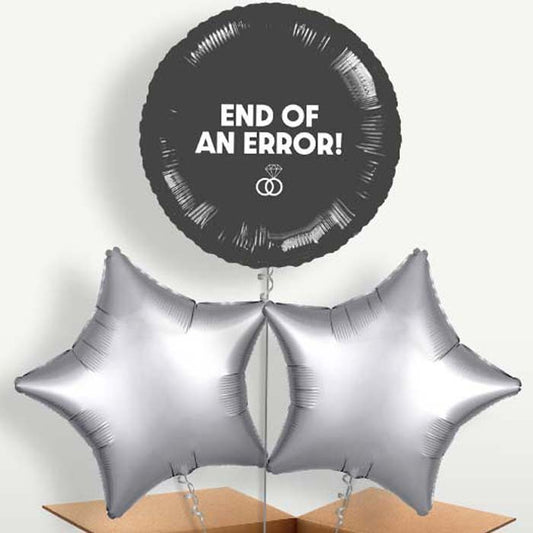 End of an Error Just Divorced Trio Balloon Bunch | Small Indoor Plants