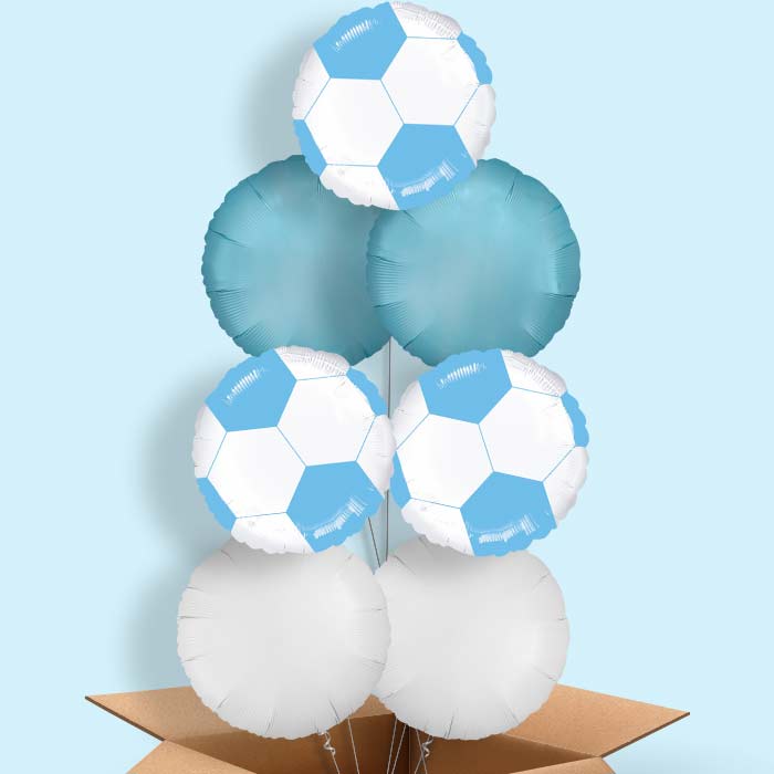 Light Blue Football Balloon in a Box