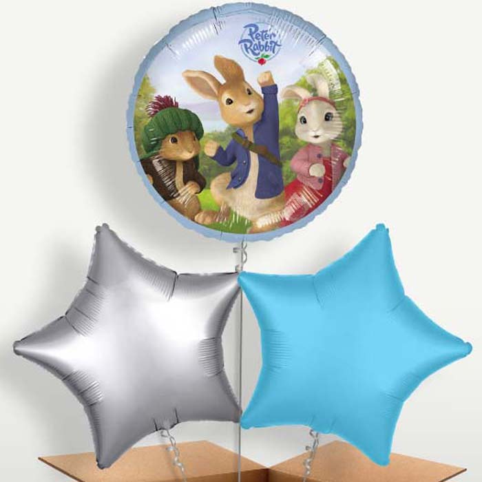 Peter Rabbit Balloon Bunch inflated with Helium | Small Indoor Plants