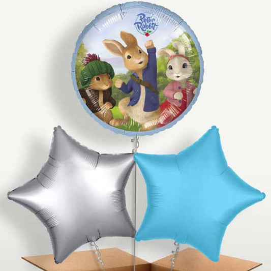 Peter Rabbit Balloon Bunch inflated with Helium | Small Indoor Plants