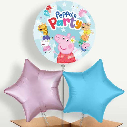 Peppa Pig & Pals Balloon Bunch inflated with Helium | Small Indoor Plants