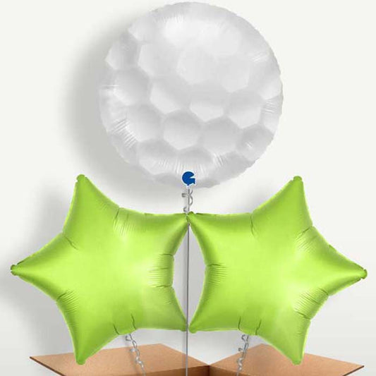 Golf Trio Balloon Bunch inflated with Helium | Small Indoor Plants
