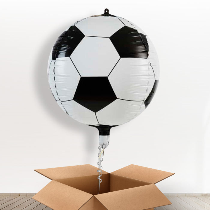 Inflated Football Foil Balloon in a Box