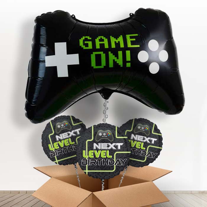 Game Controller Game on Balloon in a Box - With 3 Themed Balloons | Small Indoor Plants