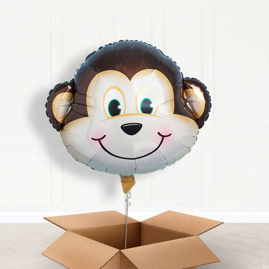 Monkey Shaped Foil Balloon in a Box