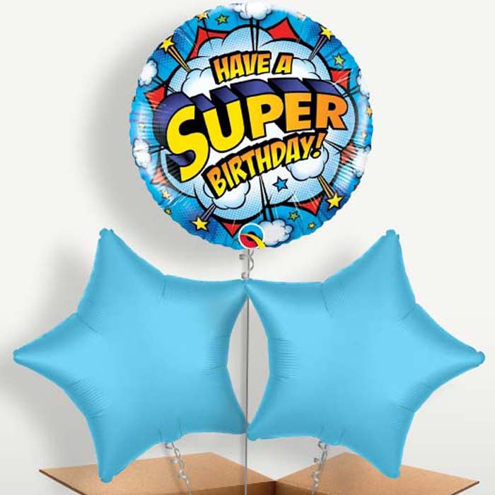 Superhero Birthday Helium Bunch of Balloons | Small Indoor Plants