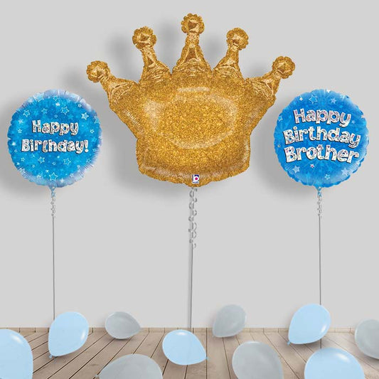 Happy Birthday Brother Balloons Package